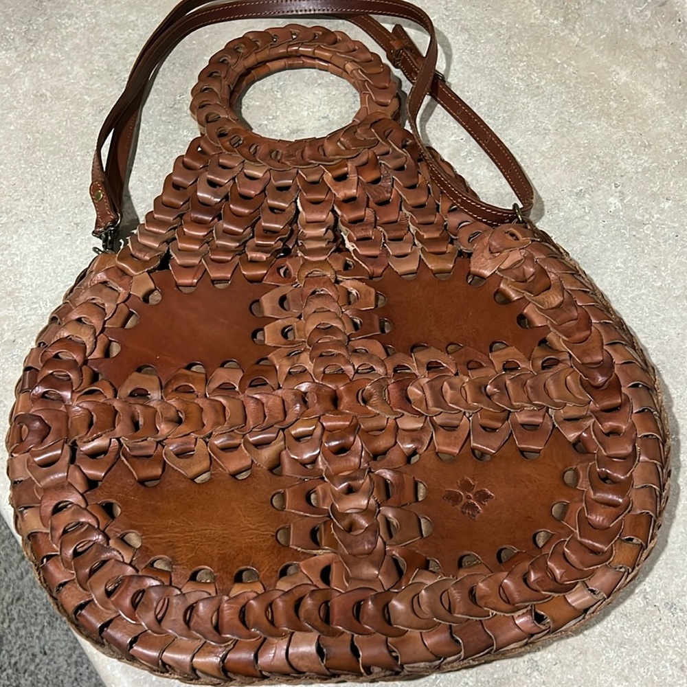 Patricia Nash braided leather purse